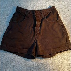 Guess Jean shorts- color brown. Waist is 24 inches. Worn once.